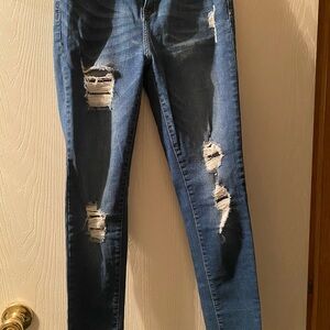 Rhodanthe Distressed Blue Jeans